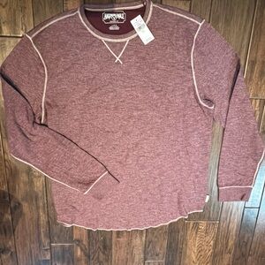 Maroon Long Sleeve Top-American Eagle
